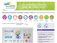 Tablet Screenshot of animations.apalib.fr